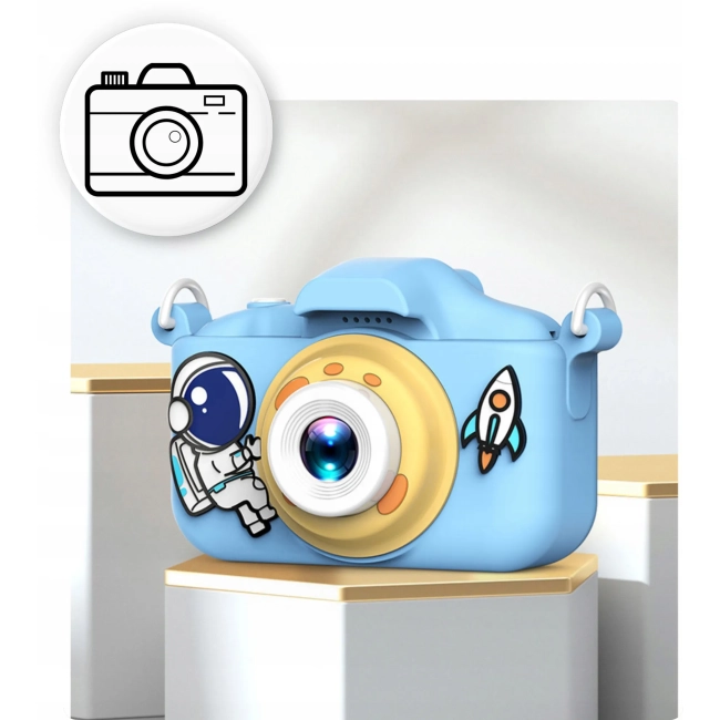 KAMERA APARAT DLA DZIECI CYFROWY FOTOGRAFICZNY Z GRAMI karta pamięci 32 GB