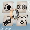 Smart Ring Inteligentny Pierścionek Kroki Tętno Sportowy Sen Kalorie Sport