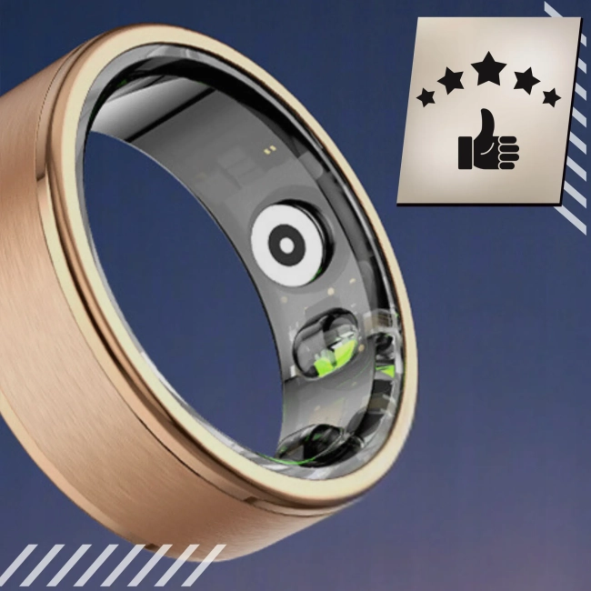 Smart Ring Inteligentny Pierścionek Kroki Tętno Sportowy Sen Kalorie Sport