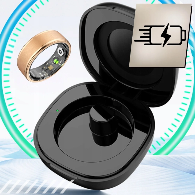 Smart Ring Inteligentny Pierścionek Kroki Tętno Sportowy Sen Kalorie Sport