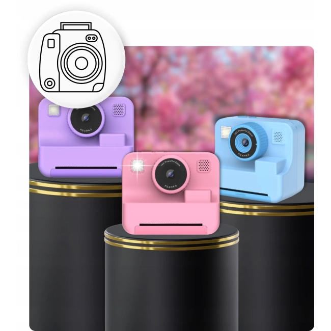 Drukuś Aparat Cyfrowy Natychmiastowy Fotograficzny MINI DRUKARKA kamera gry